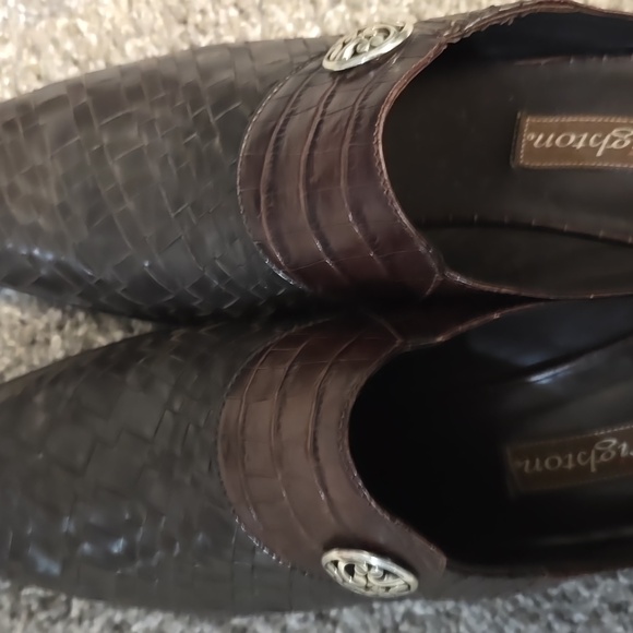 Brighton Gemini Brown/black Leather Shoes 9M - Picture 7 of 7